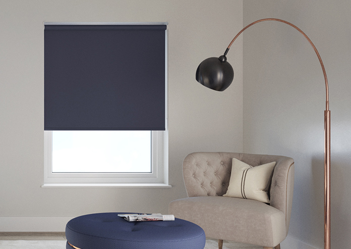 Trinity (Blackout), Navy - Twist&Fit Roller Blind - Image 3